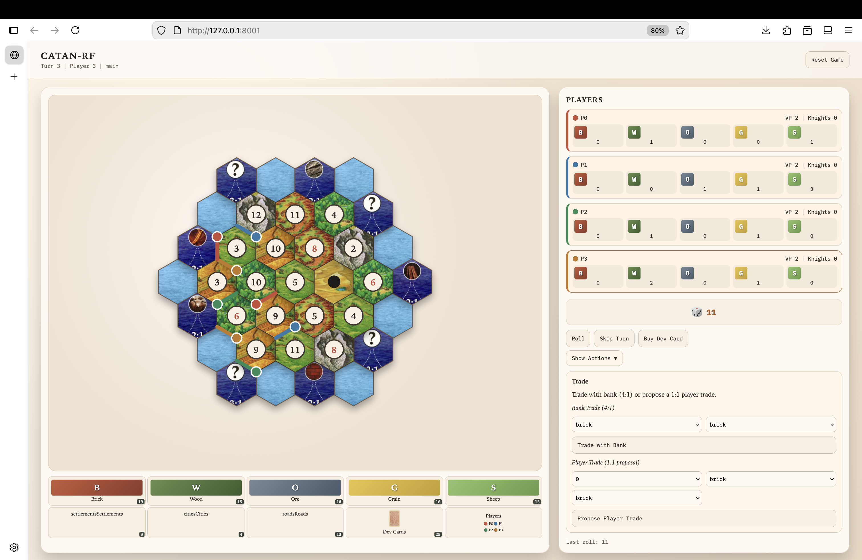 Catan RL Training System
